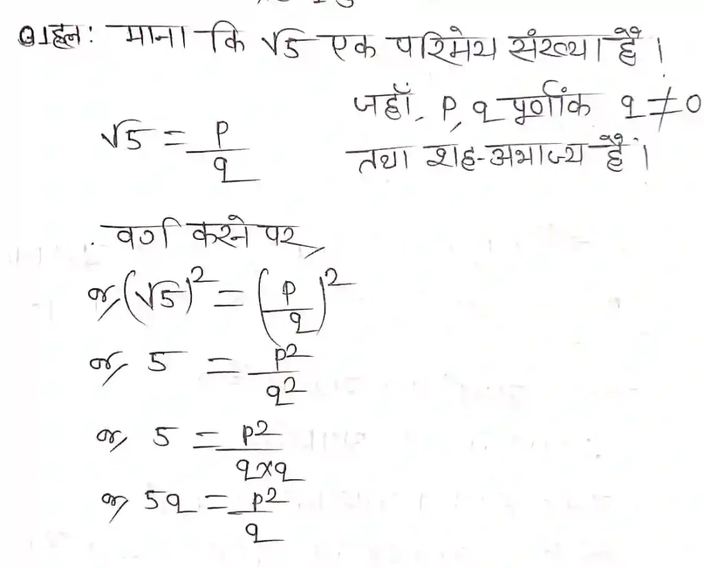 Bihar Board Class 10 Maths Chapter 1 Exercise 1.3 वास्तविक संख्याएँ